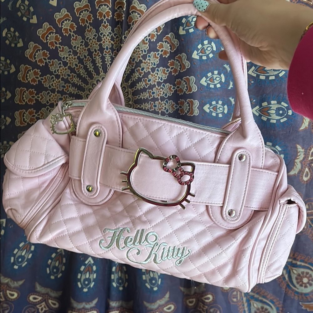 Vintage Hello Kitty Pink Quilted Handbag